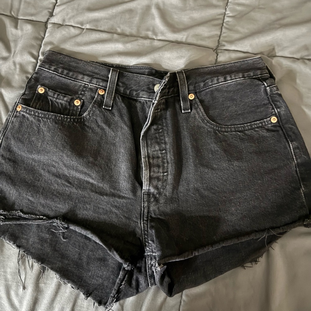 Levi's Black Jean Shorts for Women